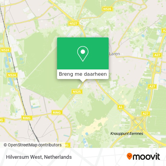 Hilversum West kaart