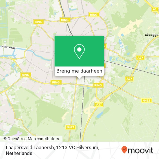 Laapersveld Laapersb, 1213 VC Hilversum kaart