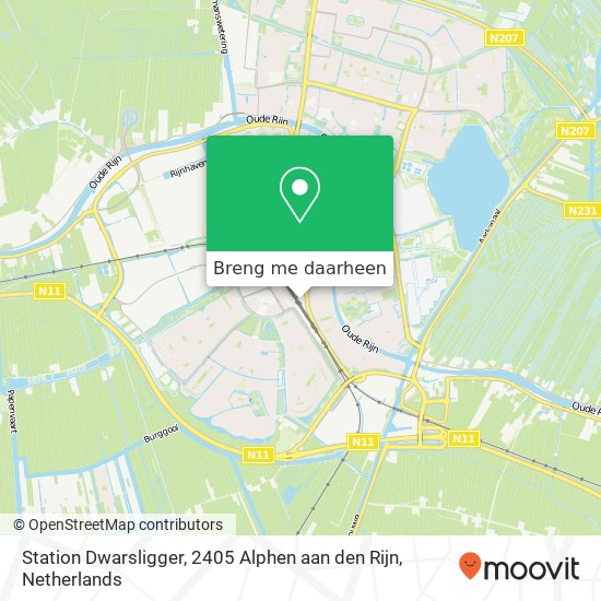 Station Dwarsligger, 2405 Alphen aan den Rijn kaart