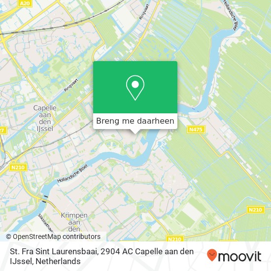 St. Fra Sint Laurensbaai, 2904 AC Capelle aan den IJssel kaart