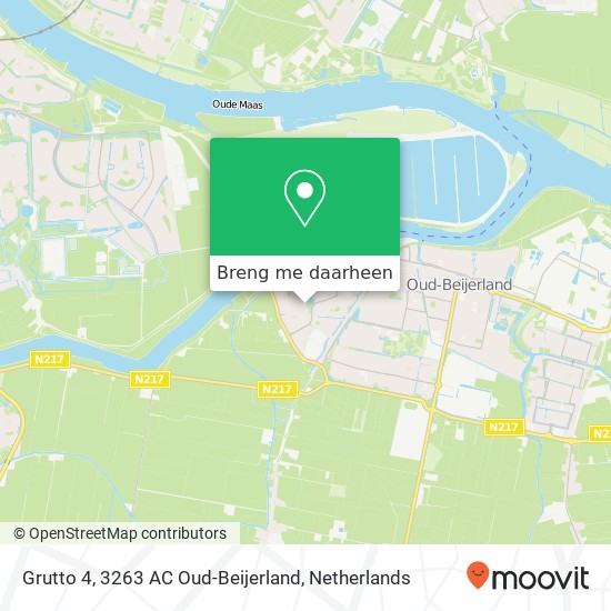 Grutto 4, 3263 AC Oud-Beijerland kaart