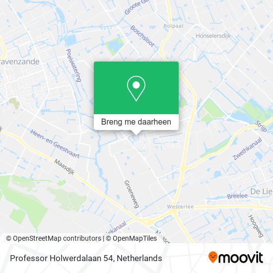 Professor Holwerdalaan 54 kaart
