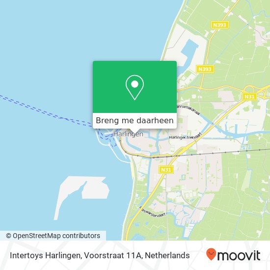 Intertoys Harlingen, Voorstraat 11A kaart