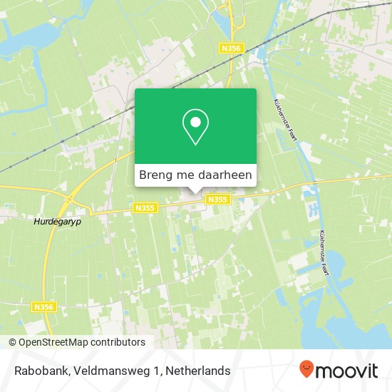 Rabobank, Veldmansweg 1 kaart