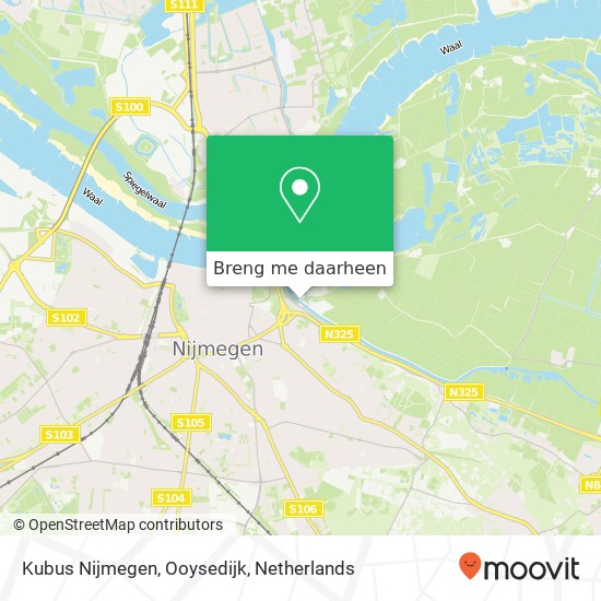 Kubus Nijmegen, Ooysedijk kaart