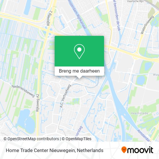 Home Trade Center Nieuwegein kaart