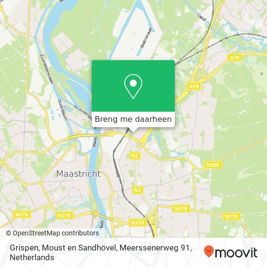 Grispen, Moust en Sandhövel, Meerssenerweg 91 kaart