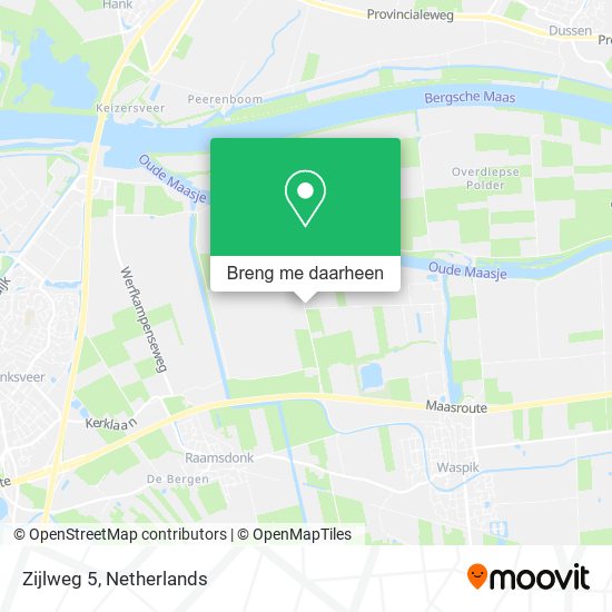 Zijlweg 5, 4944 AV Raamsdonk kaart