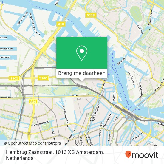 Hembrug Zaanstraat, 1013 XG Amsterdam kaart