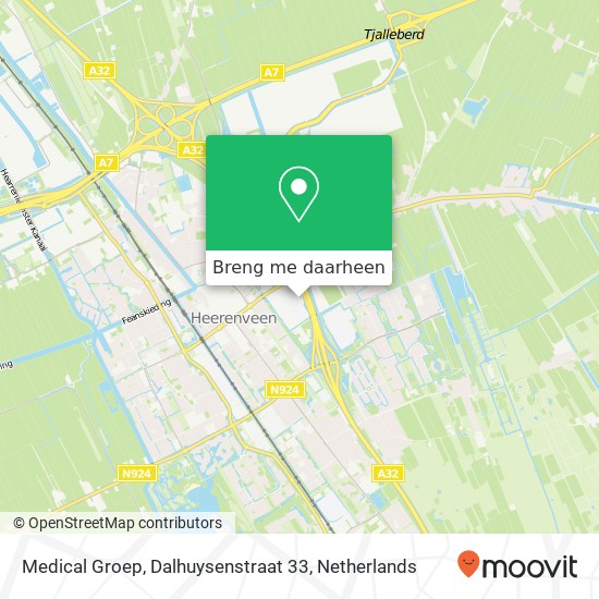 Medical Groep, Dalhuysenstraat 33 kaart