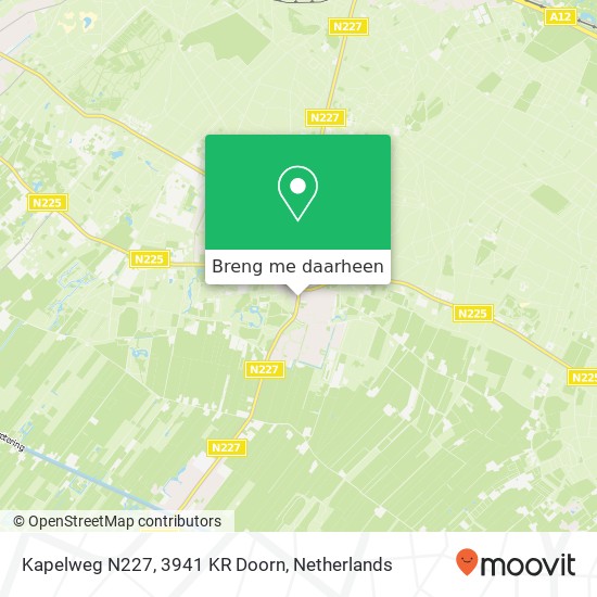 Kapelweg N227, 3941 KR Doorn kaart