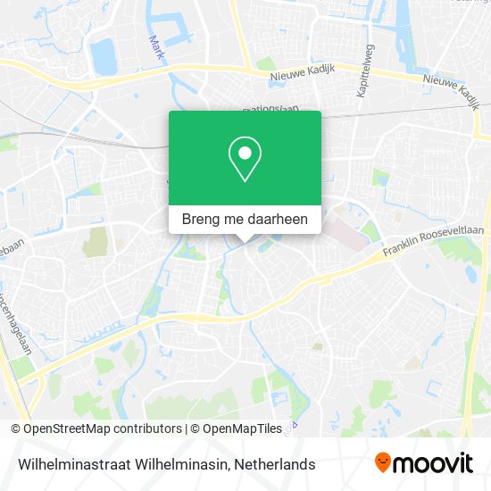Wilhelminastraat Wilhelminasin kaart