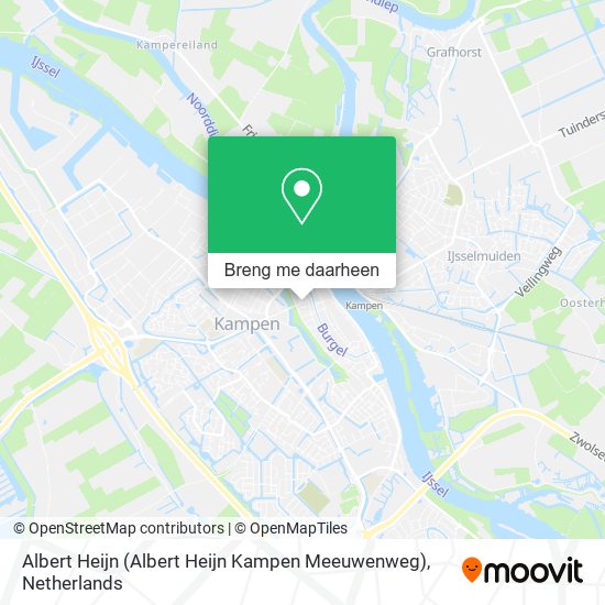 Albert Heijn (Albert Heijn Kampen Meeuwenweg) kaart