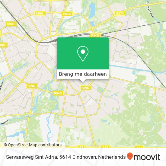 Servaasweg Sint Adria, 5614 Eindhoven kaart