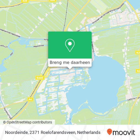 Noordeinde, 2371 Roelofarendsveen kaart