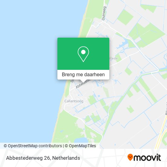 Abbestederweg 26 kaart