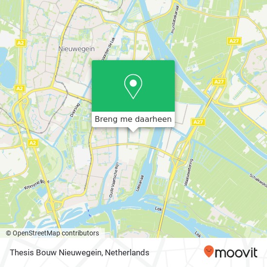 Thesis Bouw Nieuwegein kaart