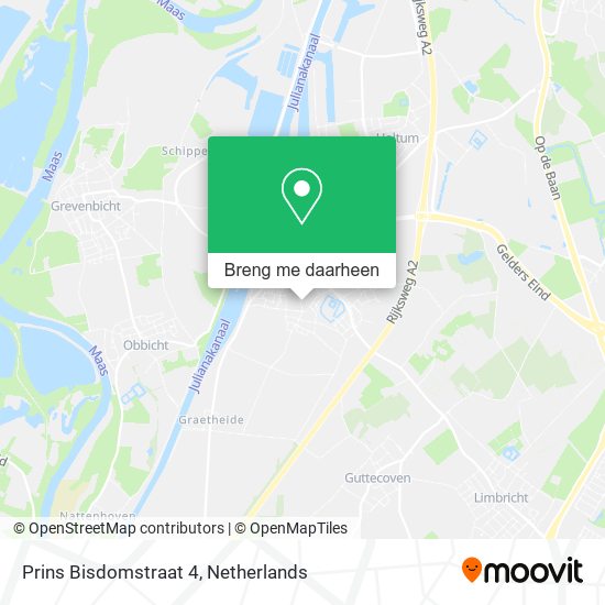 Prins Bisdomstraat 4 kaart