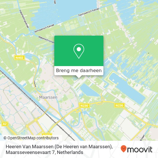 Heeren Van Maarssen (De Heeren van Maarssen), Maarsseveensevaart 7 kaart