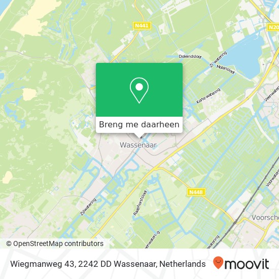 Wiegmanweg 43, 2242 DD Wassenaar kaart