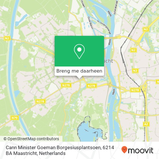 Cann Minister Goeman Borgesiusplantsoen, 6214 BA Maastricht kaart