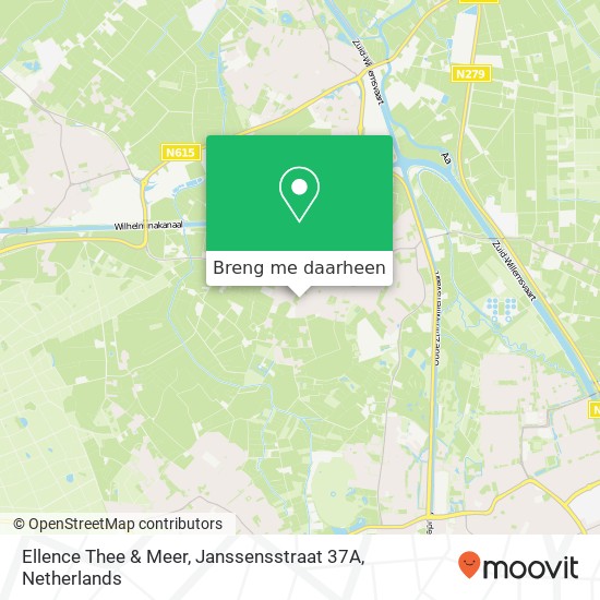 Ellence Thee & Meer, Janssensstraat 37A kaart