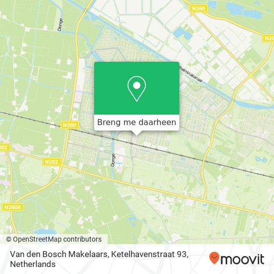 Van den Bosch Makelaars, Ketelhavenstraat 93 kaart