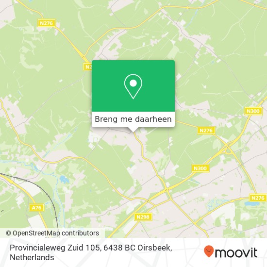 Provincialeweg Zuid 105, 6438 BC Oirsbeek kaart