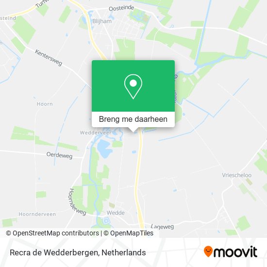 Recra de Wedderbergen kaart