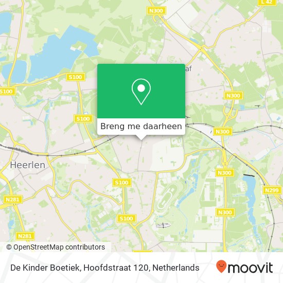 De Kinder Boetiek, Hoofdstraat 120 kaart