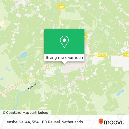 Lensheuvel 44, 5541 BD Reusel kaart