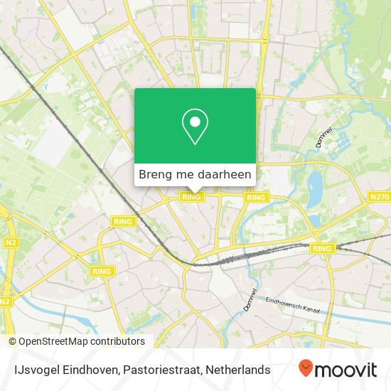 IJsvogel Eindhoven, Pastoriestraat kaart