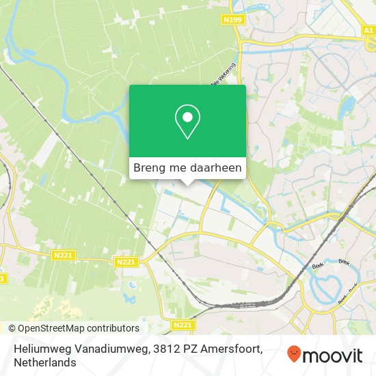 Heliumweg Vanadiumweg, 3812 PZ Amersfoort kaart