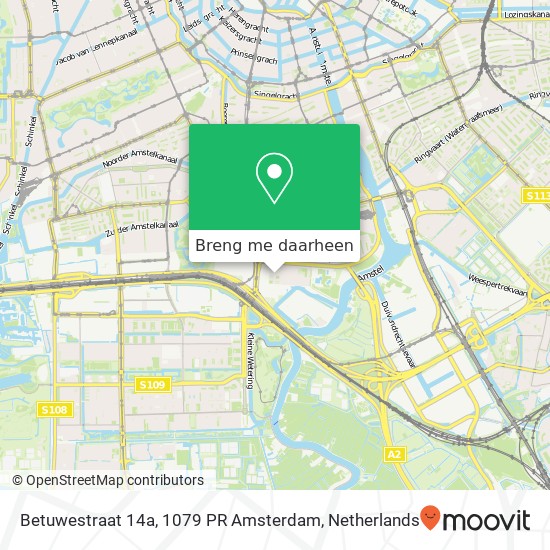 Betuwestraat 14a, 1079 PR Amsterdam kaart