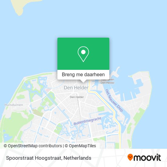 Spoorstraat Hoogstraat kaart