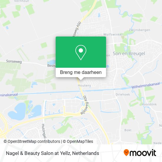 Nagel & Beauty Salon at Yellz kaart