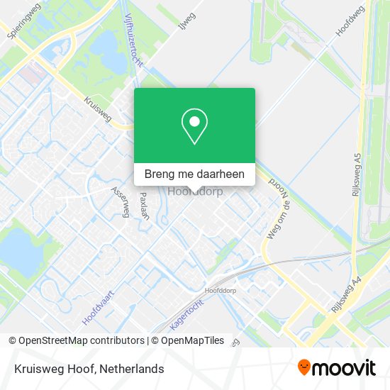 Kruisweg Hoof kaart