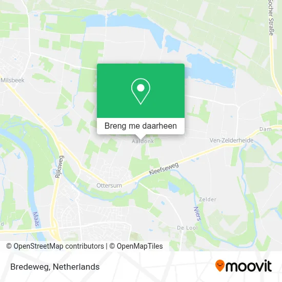 Bredeweg, 6595 NB Ottersum kaart