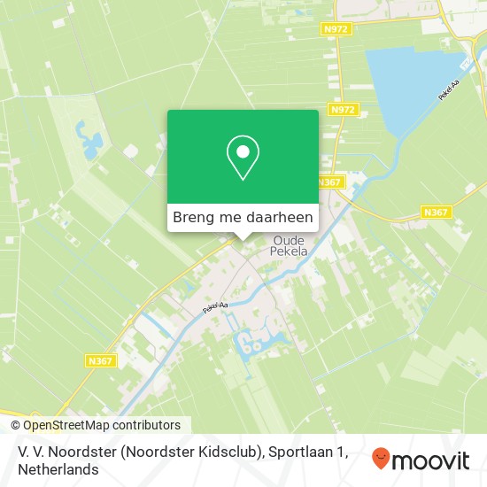 V. V. Noordster (Noordster Kidsclub), Sportlaan 1 kaart