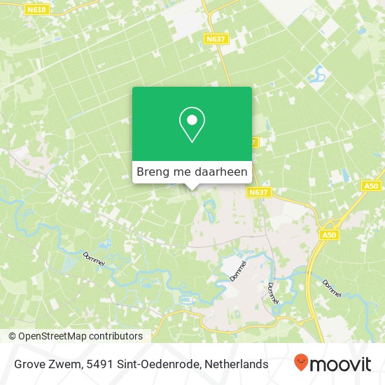 Grove Zwem, 5491 Sint-Oedenrode kaart