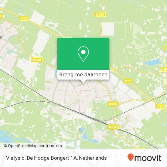 Viafysio, De Hooge Bongert 1A kaart