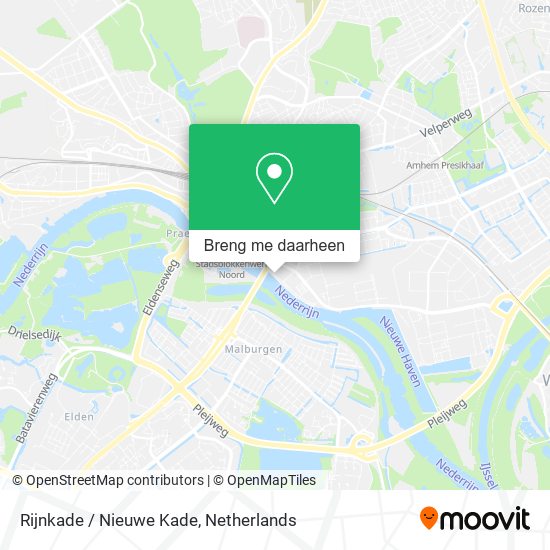 Rijnkade / Nieuwe Kade kaart