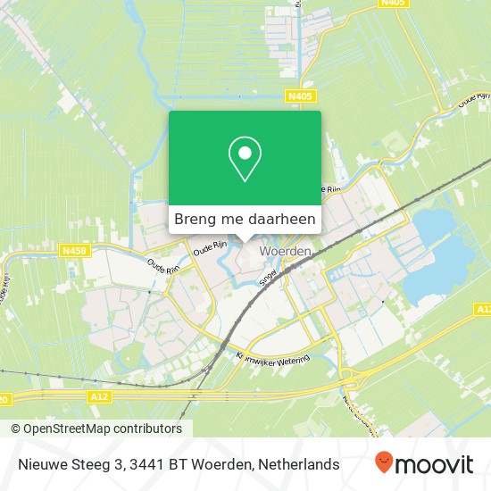 Nieuwe Steeg 3, 3441 BT Woerden kaart