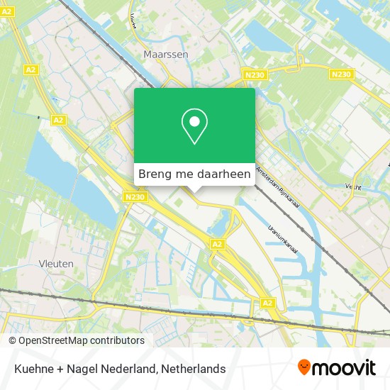 Kuehne + Nagel Nederland kaart