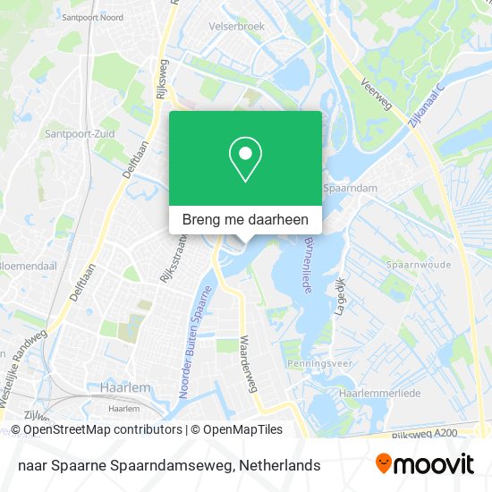 naar Spaarne Spaarndamseweg kaart