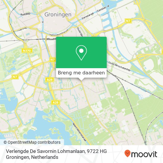 Verlengde De Savornin Lohmanlaan, 9722 HG Groningen kaart