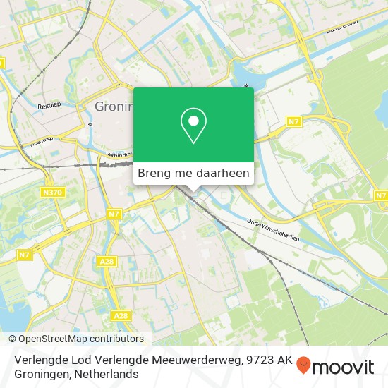 Verlengde Lod Verlengde Meeuwerderweg, 9723 AK Groningen kaart