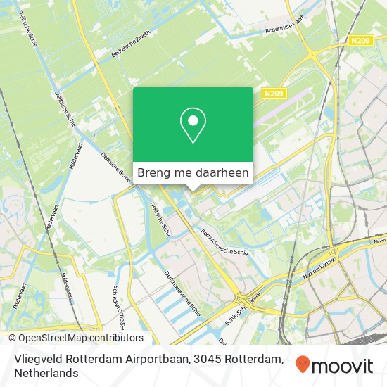 Vliegveld Rotterdam Airportbaan, 3045 Rotterdam kaart