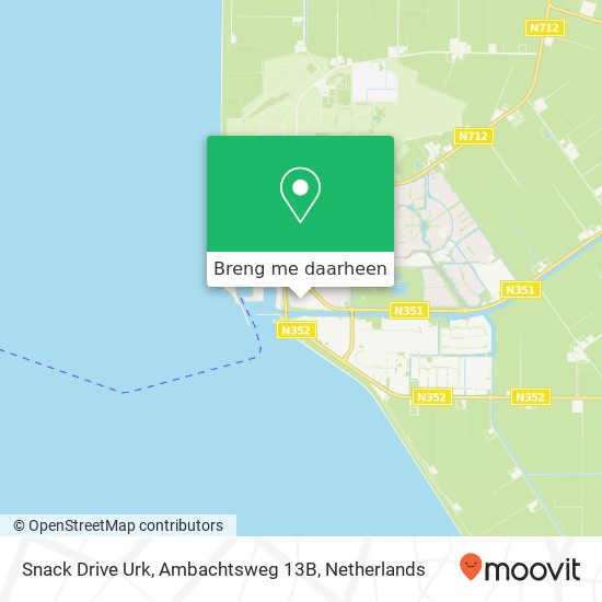 Snack Drive Urk, Ambachtsweg 13B kaart