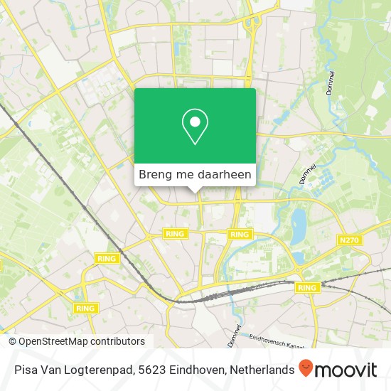 Pisa Van Logterenpad, 5623 Eindhoven kaart